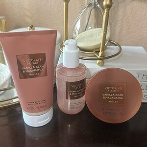 Victoria’s Secret Vanilla Bean & Macadamia Trio Body Care